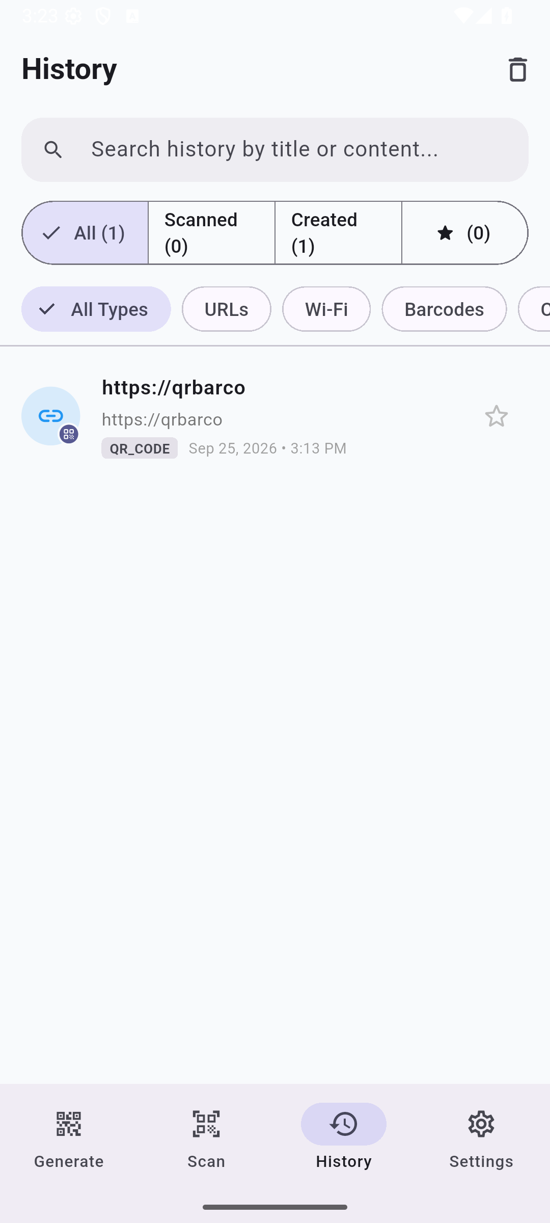 Unified Local History